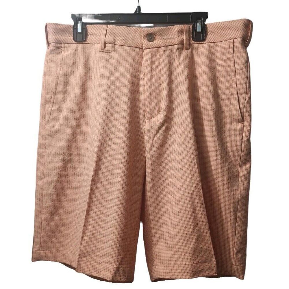 Walter Hagen Men's Size 34 Perfect 11‎ Hagen Short Orange Flat Front